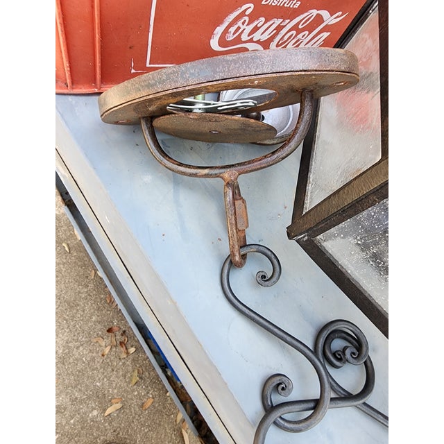Gothic Large Wrought Iron Light Fixture For Sale - Image 3 of 8