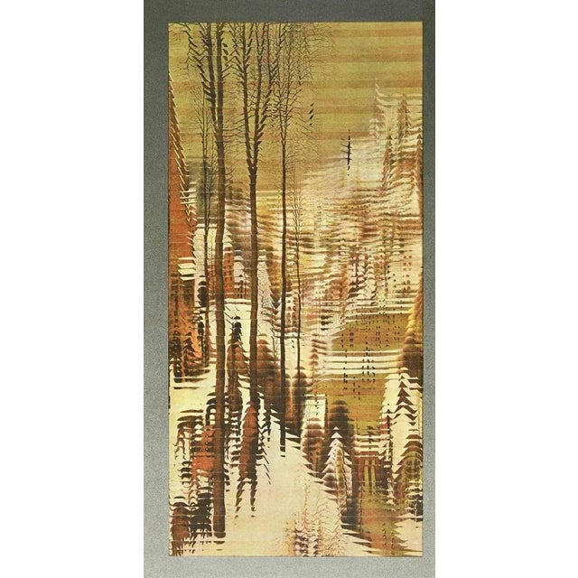 Landscape is an original lithograph realized by Jiri Kolar in 1983. Good conditions. Not signed. The artwork is depicted...