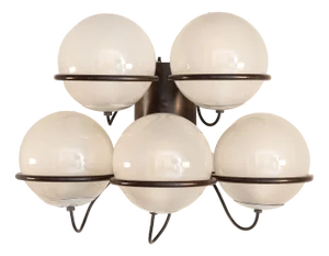 Five-Light Wall Lamp Model 238/5 by Gino Sarfatti for Arteluce, 1960