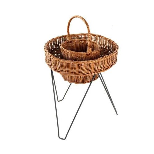Vintage Wicker Plant Stand For Sale - Image 14 of 14