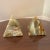Beautiful pair of vintage onyx bookends, or could be used as just decore. Good look and size to them