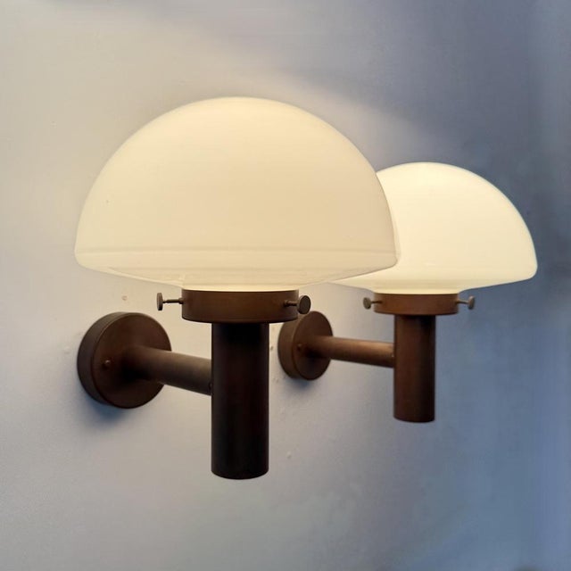 Glass Globe Wall Sconces attributed to Lisa Pape, Sweden, 1970s, Set of 2 For Sale - Image 15 of 18