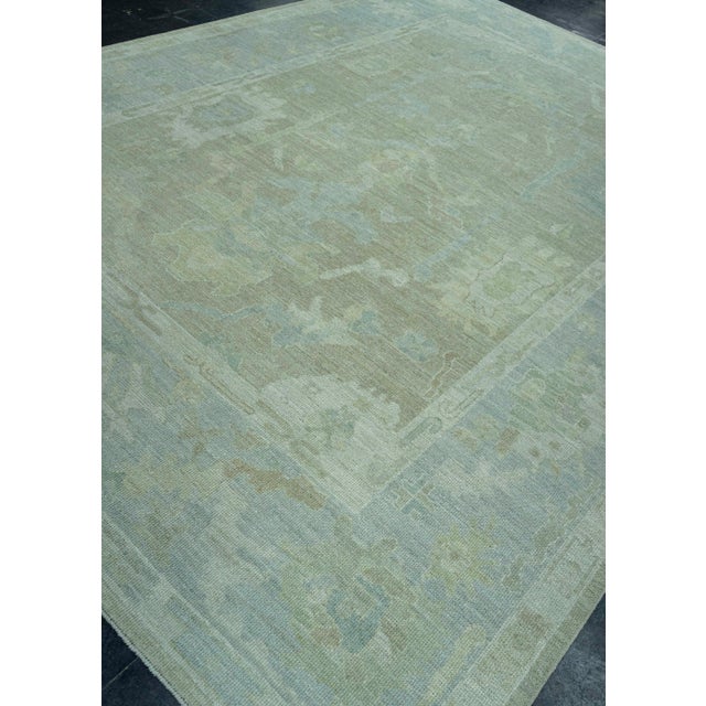 Turkish Oushak Rug 8'10" x 12'2" #19365 For Sale In Houston - Image 6 of 8