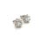 Metal Natural Sapphire Diamond Halo Stud Earrings 14k Gold 1.02 TCW Certified For Sale - Image 7 of 10
