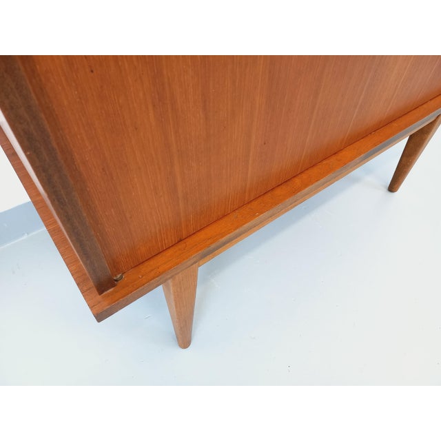 Wood Small Vintage Scandinavian-Style Teak Sideboard, 1960s For Sale - Image 7 of 15
