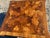 Wood Vintage Mid Century Modern French Provincial Parquetry Burl Wood Coffee Table For Sale - Image 7 of 18