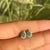Green Vintage Style Pear Cut Emerald Diamond Halo Studs in Sterling Silver, a Pair For Sale - Image 8 of 13
