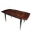 French Mid Century Macassar Ebony Parquetry Inlaid Expandable Dining Room Table W/ Leaves For Sale - Image 12 of 18