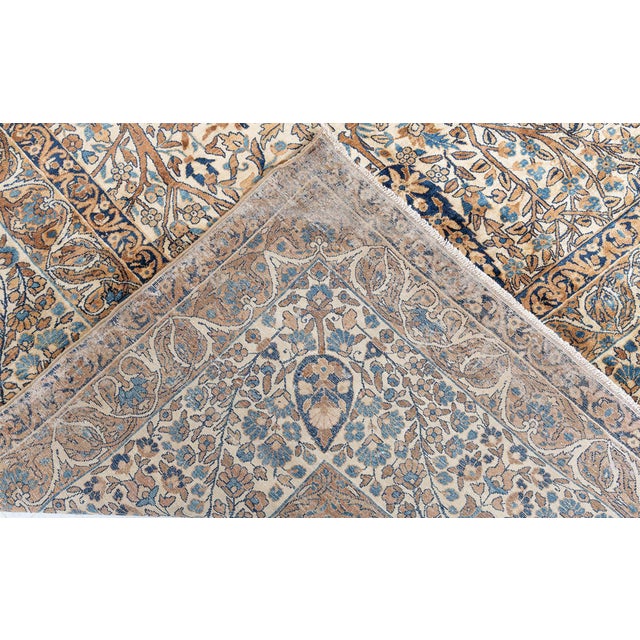 One-of-a-kind Vintage Persian Kirman Carpet For Sale In New York - Image 6 of 10