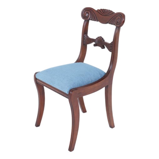 Regency Revival Dining Chairs in Mahogany, 1890s, Set of 10 For Sale