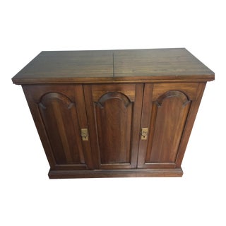 Mid-Century Solid Wood Cabinet For Sale