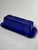 Vintage Art Deco Style Cobalt Blue Glass Depression Glass Butter Dish For Sale - Image 9 of 10