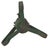 Victorian Vintage Iron Metal Green Christmas Tree Stand For Sale - Image 3 of 5