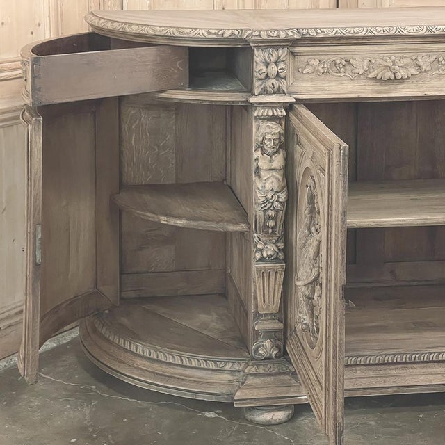 19th Century French Renaissance Revival Hunt Buffet For Sale - Image 9 of 18
