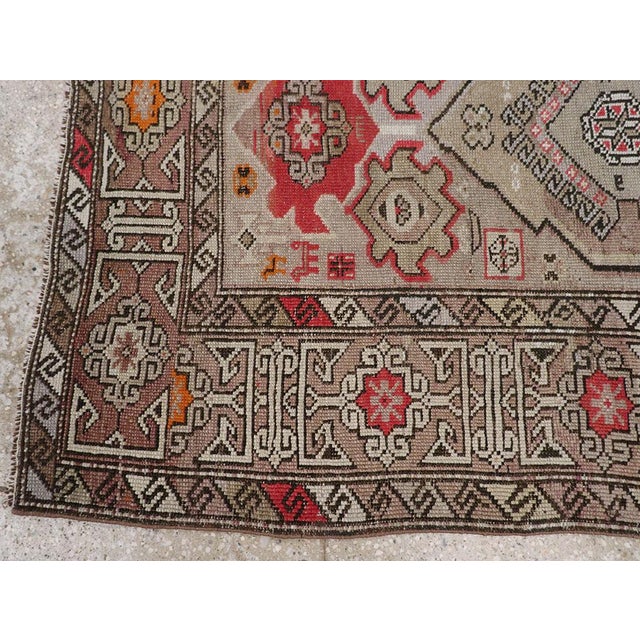 Textile Galerie Shabab Collection Early 20th Century Caucasian Throw Rug For Sale - Image 7 of 10