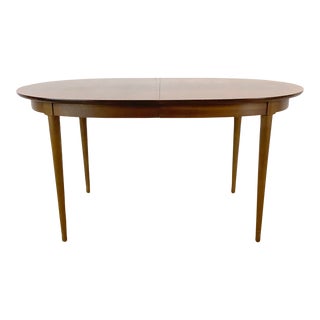 Mid-Century Oval Dining Table With Leaves by R-Way For Sale