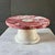 Decorative Footed Centerpiece Bowl in Red Marble by Forzini For Sale - Image 10 of 12