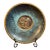 Vintage Pal-Bell Israel Brass Rabbi Blowing Shofar Plate Scalloped Wall Plaque For Sale