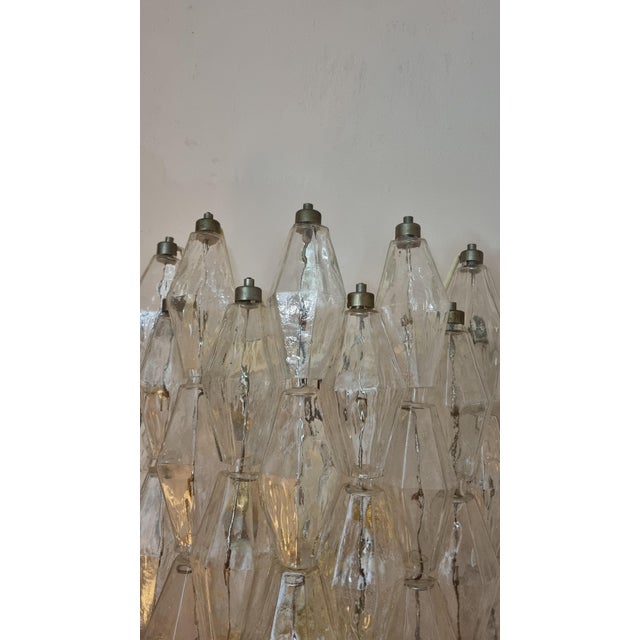 Large Poliedri Wall Lamps by Carlo Scarpa for Venini, 1958, Set of 2 For Sale - Image 9 of 13