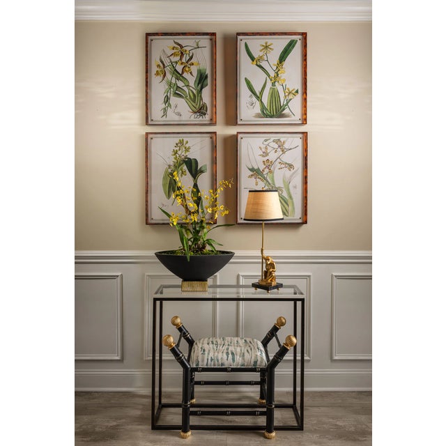 English Spring Orchid III Giclee in Tortoise Frame For Sale - Image 3 of 10