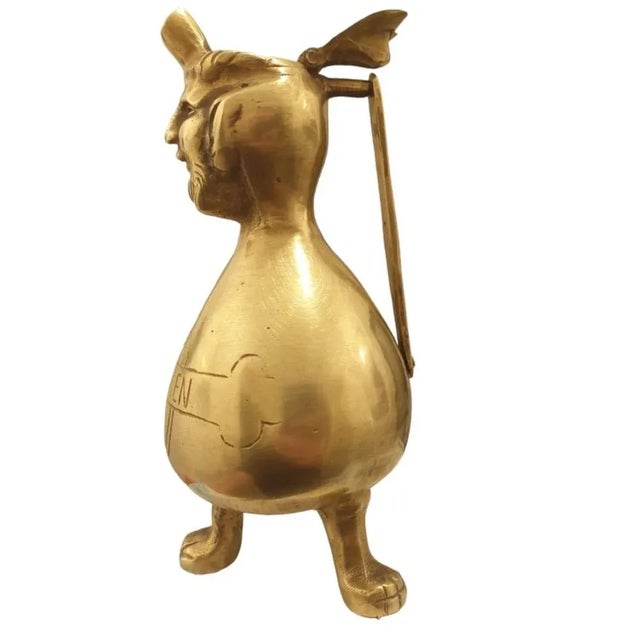 Pitcher in Molten and Chiselled Bronze, Germany, Late 16th Century For Sale - Image 3 of 4