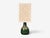 Mid-Century Modern 1976 Swedish Modern, Table Lamp, Green Glazed Stoneware, Crochet Shade For Sale - Image 3 of 12