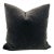Plush Charcoal Down Filled Mohair Pillow For Sale