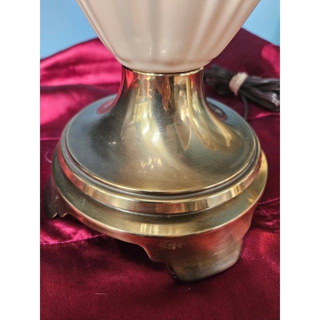 Late 20th Century Vintage Stiffel Lenox Brass Lamp For Sale - Image 5 of 10