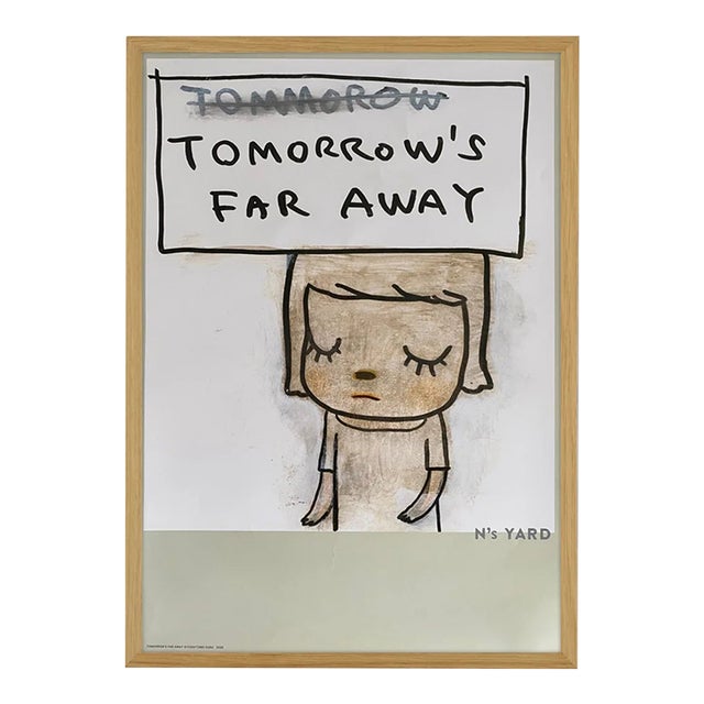 Yoshitomo Nara, Tomorrows Far Away, 2020 - Oak Frame For Sale