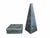 Neoclassical Vintage Neoclassical Postmodern Green Marble Obelisk and Decorative Box- Set of 2 For Sale - Image 3 of 9
