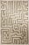 Contemporary Theseus Hand-Tufted Maze Rug, Wheat Tan, 8x10 For Sale - Image 3 of 3
