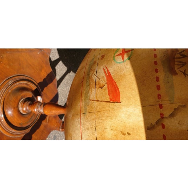 Library Terrestrial Globe on Stand, Early 20th Century For Sale - Image 11 of 16