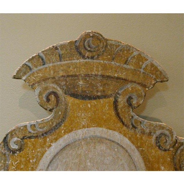 Early 21st Century Tuscan Hand Painted 2 Lite Wall Sconces From Siena Italy Featuring a Monogrammed Medallion - Pair For Sale - Image 5 of 11