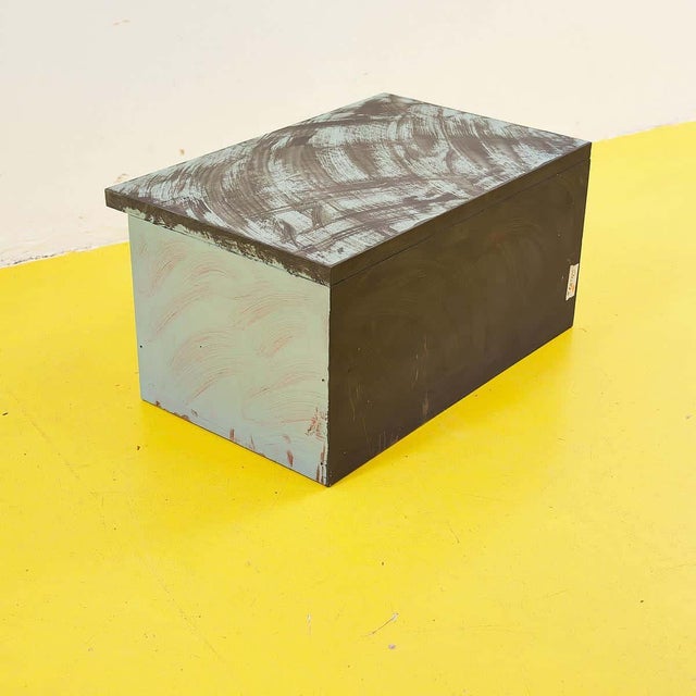 Vintage Storage Box in Wood For Sale - Image 5 of 6