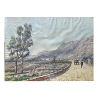 Rosario Di Fazio, Sicilian Landscape, 20th Century, Oil Painting on Canvas For Sale