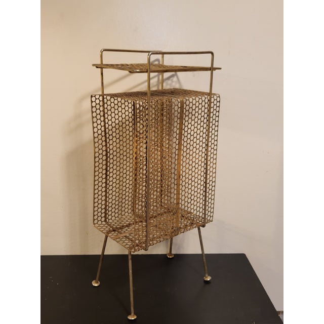 1960s Vintage Brass Ashtray and Record/Magazine Holder For Sale In San Francisco - Image 6 of 12