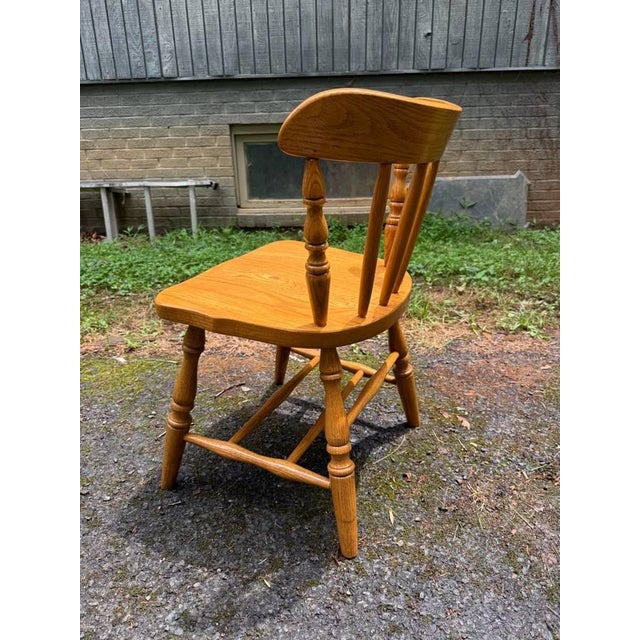 Vintage Spindle Windsor Dining Chairs. Set of 6 For Sale - Image 11 of 16