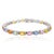 Not Yet Made - Made To Order 18k White Gold 13.03 Ctw Multi Sapphire Diamond Tennis Bracelet For Sale - Image 5 of 7