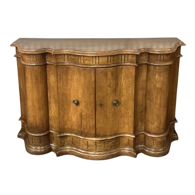 8th C Style Quatrain for Dessin Fournir Denali Italian Fruitwood Sideboard Credenza