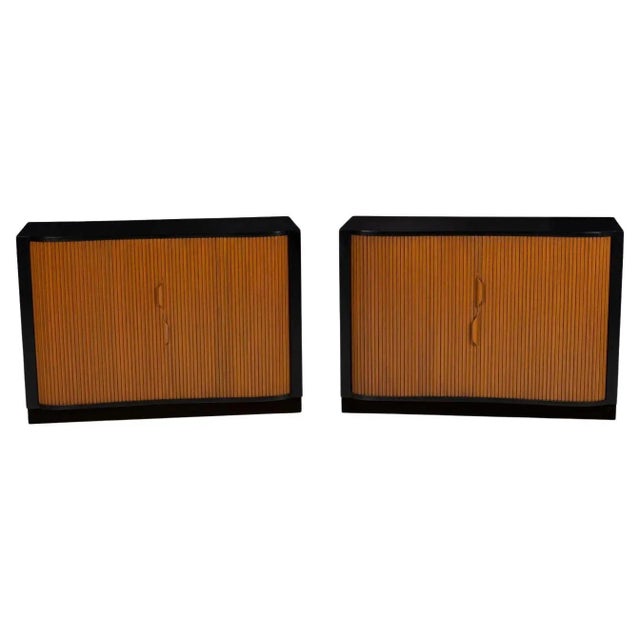 Edward Wormley Mr. and Mrs. Tambour Chests - A Pair For Sale - Image 13 of 13