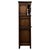 2000 - 2009 Antique English Narrow Carved Oak Court Cabinet, 1900s For Sale - Image 5 of 11