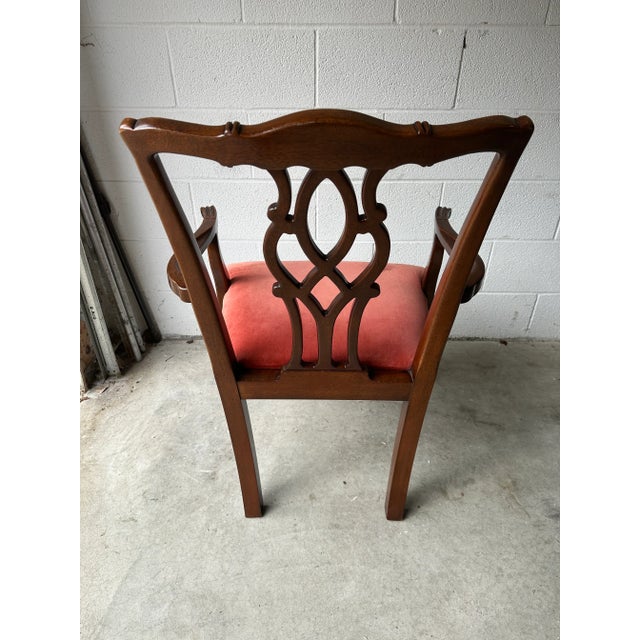 Kindel Furniture Co. Mahogany Chippendale Arm Chair For Sale In Detroit - Image 6 of 9