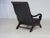 Set of Vintage Armchair and Ottoman in Black Leather, 1970s For Sale - Image 14 of 18