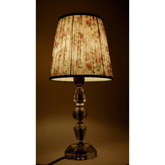 French Cut Glass Table Lamp, 1920s For Sale - Image 9 of 13