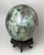 Late 19th Century Late 19th Century Victorian Potichomanie Blown Glass Egg Shape Ball or Gazing Ball For Sale - Image 5 of 8