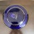 Late 20th Century Erté "Fireflies" Franklin Mint Blue Glass Vase For Sale - Image 5 of 6