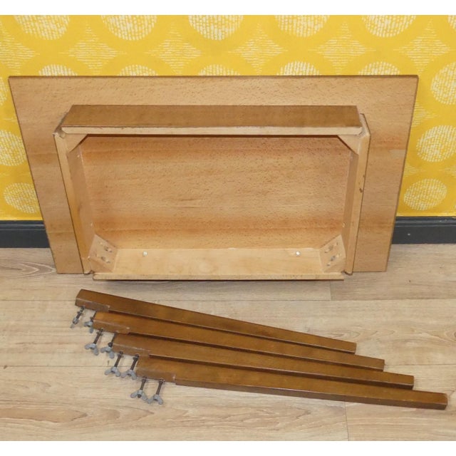 Brown Kitchen Table in Formica, 1950s For Sale - Image 8 of 9