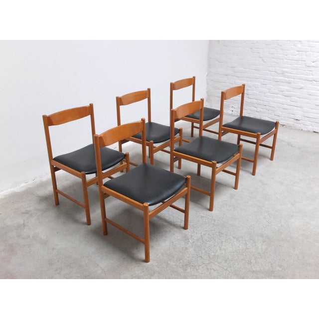 Børge Mogensen Dining Chairs in Oak from Meubelatelier Vanda, 1960s, Set of 6 For Sale - Image 4 of 18