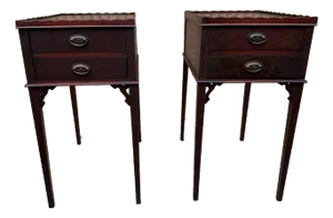Pair of Antique Federal Style Mahogany Nightstands