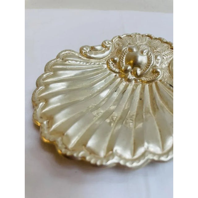 Shell-Shaped Silver Soap Dish, France, 1920s For Sale - Image 4 of 7